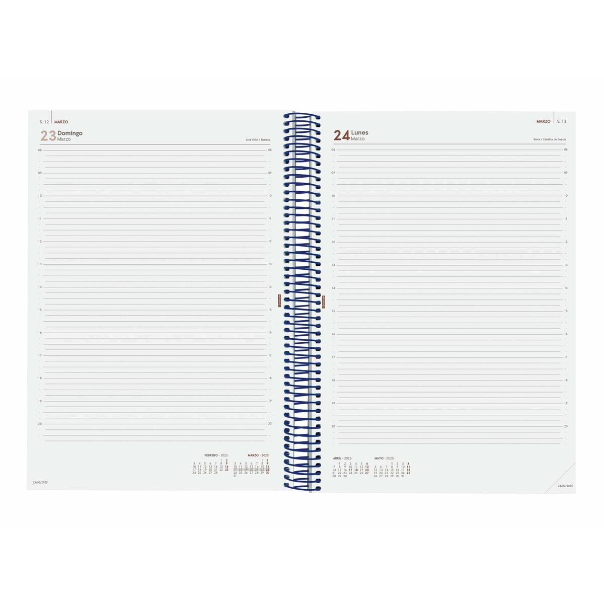 Tagesordnung Finocam YEAR Blau A4 2025